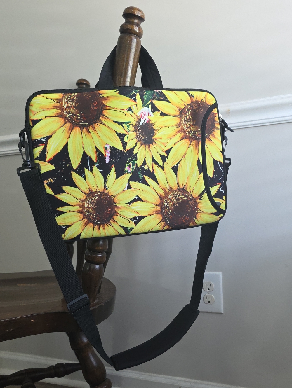 Sunflower Laptop Bag 15 Inch Neoprene Shoulder Case